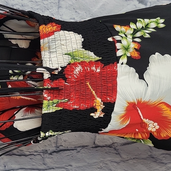 STEVEN WEAR DESIGNED BY HAWAII Tropical Floral Maxi Dress Small - Picture 9 of 11